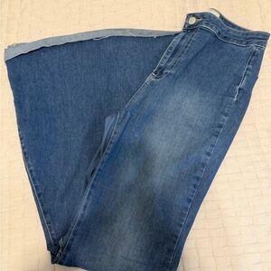 Free People Denim Wide Leg Jeans